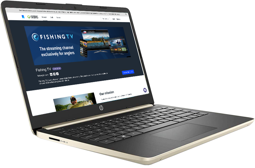 Investor page laptop